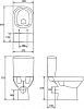 Унитаз-компакт напольный Cersanit City S-KO-CIT011-3/5-COn-S-DL-w безободковый с тонким сиденьем микролифт