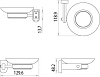 Мыльница Lemark Omega LM3143C, хром