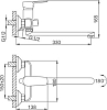 Смеситель для ванны с душем Frud R22105