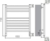 Полотенцесушитель электрический Terminus Ватикан П9 500x700 4660059580258