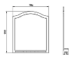 Зеркало ASB-Woodline Верано 11975 белый