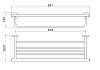 Полка для полотенец Aquatek Оберон AQ4215CR хром