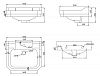 Раковина BelBagno Trevi BB135L/BB135P белый