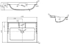 Тумба с раковиной Aquaton Леон 65 1A1870K0LBPS0, дуб белый