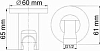 Шланговое подсоединение WasserKRAFT A099, матовый хром