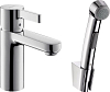 Смеситель для раковины Hansgrohe Metris S 31160000с гигиеническим душем, хром