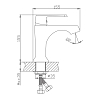 Смеситель для раковины Haiba HB10804 белый