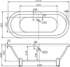 Акриловая ванна BelBagno 180х80 BB21