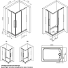 Душевой уголок AM.PM Func 120x80 W84G-403-12080-BТ, матовый черный