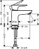 Кран холодной воды для раковины Hansgrohe Talis E 71706000, хром