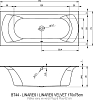 Акриловая ванна Riho Linares 170x75 L B141011005 без гидромассажа