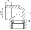 Угольник Kalde 3222-efo-320b00 32х1/2"