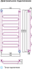 Полотенцесушитель водяной Сунержа Элегия 120x50