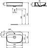 Раковина 62 см Ideal Standard Dea T044501, белый