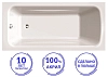 Акриловая ванна C-Bath Muse CBQ011001 белый