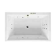 Акриловая ванна Excellent Crown Lux 190х90 WAEX.CRO19.SMART.BR бронза, белый
