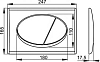 Кнопка смыва AlcaPlast M73 хром