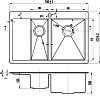 Кухонная мойка Zorg Inox R 5178-2-R, сталь