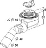 Сифон для душевого поддона Radaway 5SK1, белый