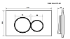 Кнопка смыва Timo Kulo FP-001W белый