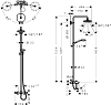 Душевая стойка Hansgrohe Croma Select S 180 2 jet 27351400, хром