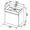 Тумба под раковину Aquanet Нью-Йорк 203945 коричневый