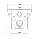 Инсталляция Caprigo GBR-100 Duo с унитазом Armonia 5803 DA001-crm, крышка микролифт, кнопка хром