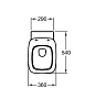 Крышка-сиденье Geberit (Keramag) Silk 572620 с микролифтом, белый