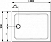 Поддон для душа 120x90 Jacob Delafon Flight E62451-00
