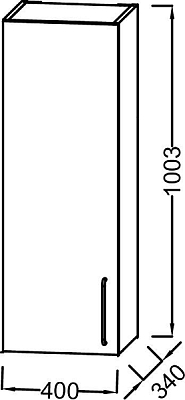 Шкаф 40 см Jacob Delafon Odeon Rive Gauche EB2571G-R9-E52, дуб табак (уцененный товар)