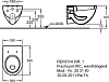 Подвесной унитаз Geberit Renova 203140000, белый