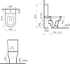 Унитаз-компакт VitrA Zentrum 9012B003-7226 с биде и сиденьем микролифт, белый