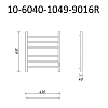 Полотенцесушитель электрический Маргроид Вид 10 10-6040-1049-9016R белый