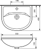 Раковина Corozo Уют 55 SD-00000065, белый