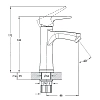 Смеситель для раковины Solone Fab FAB1-A020 хром