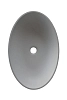 Раковина накладная Acquabella Lavabo LAVABO_ON-TOP_OVAL_SLATE_MARFIL серый