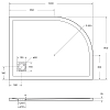 Душевой поддон из искусственного камня BelBagno TRAY-MR-UNO-RH-120/90-550-35-W-R-CR 120x90 правый, белый