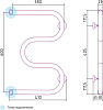 Полотенцесушитель водяной Сунержа М-образный 60x40