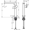 Смеситель для раковины Hansgrohe Tecturis E 73072000 хром