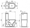 Напольный унитаз BelBagno Sfera-R, безободковый P-trap BB2128CPR