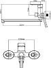 Смеситель для ванны BOOU B8274-18F, хром