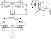 Смеситель для душа Ideal Standard Tesi A6581AA, хром