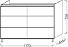 Тумба под раковину 115 см Jacob Delafon Odeon Up EB995-E71