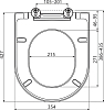 Крышка-сиденье для унитаза микролифт Ravak Chrome Uni 02A X01549