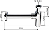 Сифон для раковины Kaiser 958L-Bl, черный