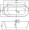 Акриловая ванна BelBagno 178х84 BB14