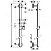 Штанга душевая Hansgrohe Unica Comfort 26402000 хром