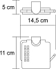 Держатель туалетной бумаги WasserKRAFT Kammel K-8325, хром