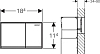 Кнопка смыва Geberit Omega 60 115.081.SJ.1, черный