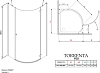 Душевой уголок Radaway Torrenta PDJ 80 прозрачное стекло R